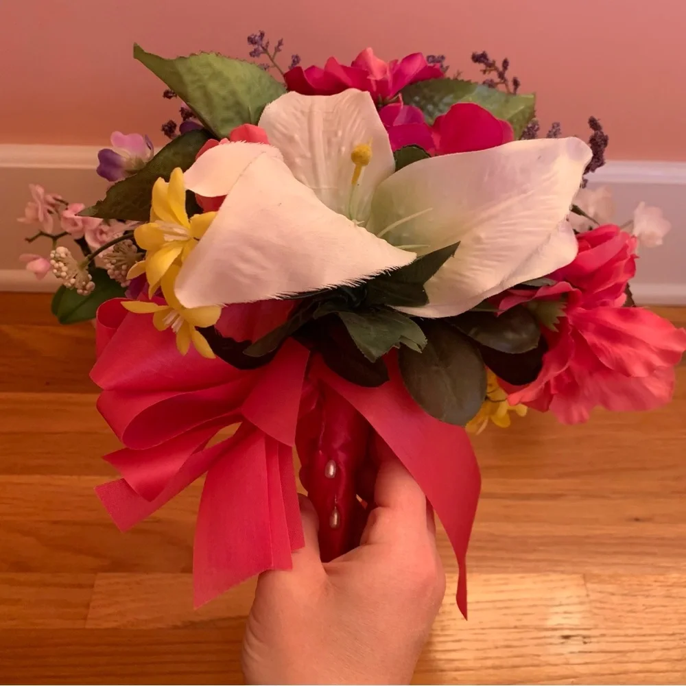 Handmade Wedding Bouquet Faux Floral Arrangement Faux Floral Bridal Bouquet